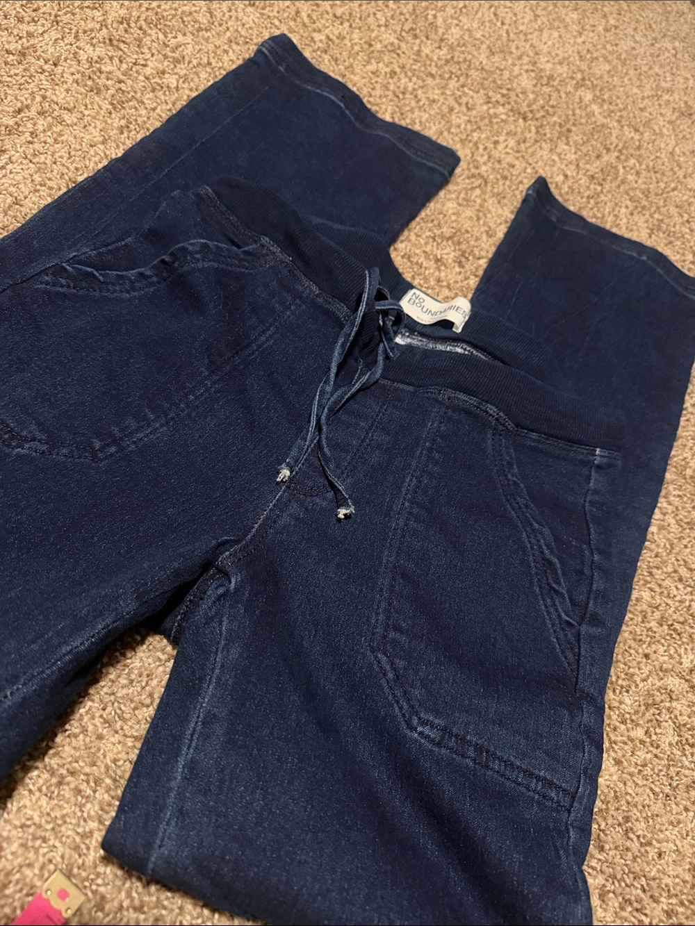 No Boundaries version of denim joggers or pajama jeans! (S) EUC